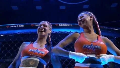 fighters flash crowd|Female fighters flash breasts to crowd following tag ...